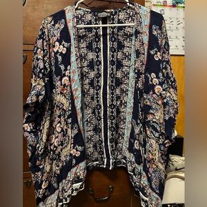 Dry goods navy kimono, size small